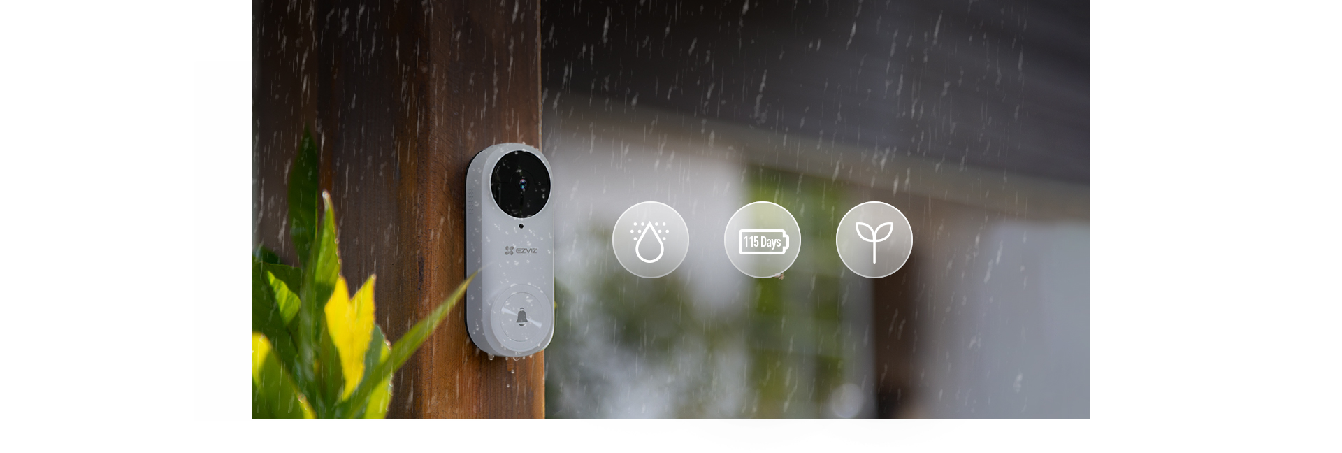 DB2C Kit Wire-Free Video Doorbell with Chime - Image 2
