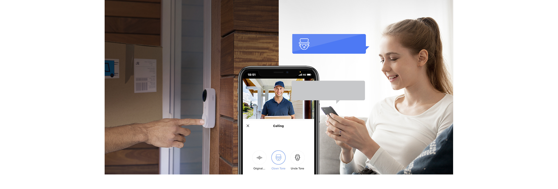DB2C Kit Wire-Free Video Doorbell with Chime - Image 3