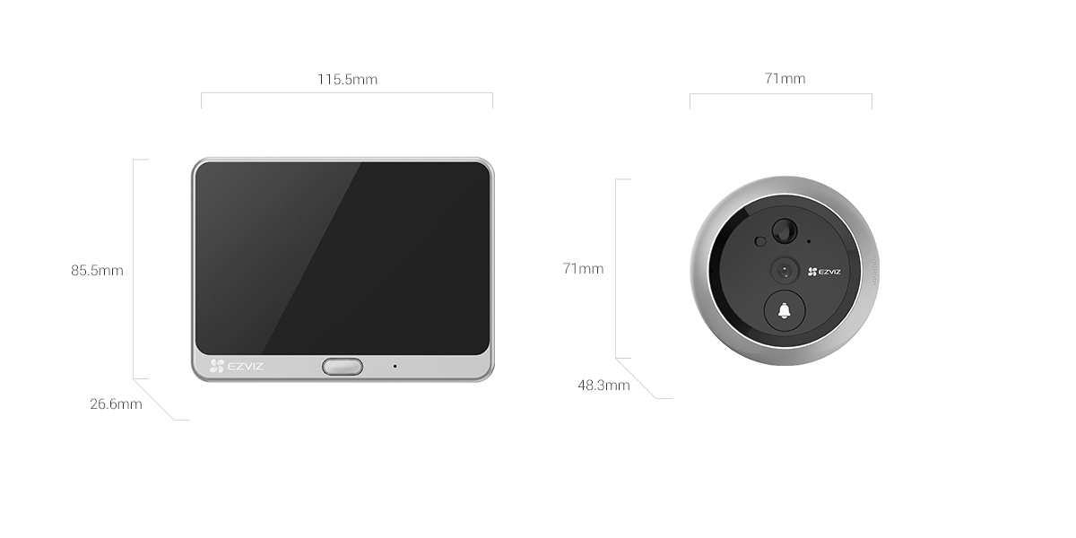 DP2 Wire-Free Peephole Doorbell - Image 3