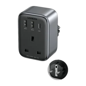 UGREEN Travel Plug Adapter with 4-IN-1 USB Charging Ports