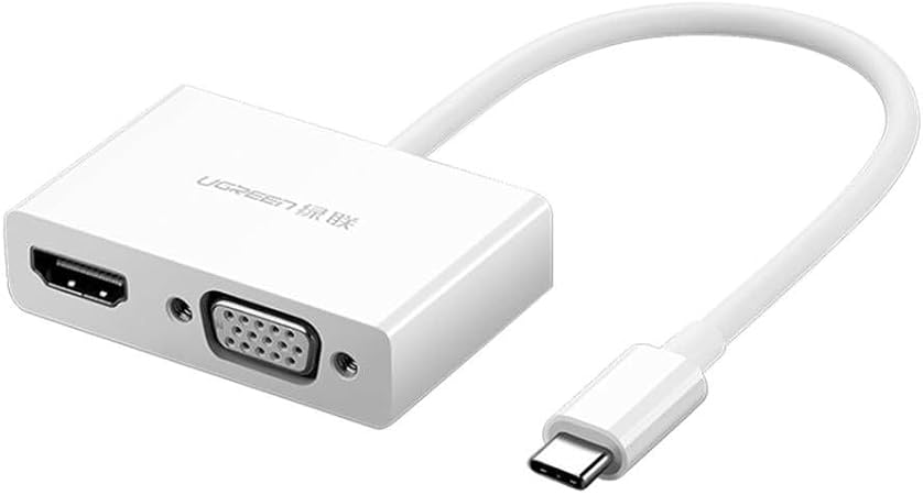 UGREEN 30843 Type-C to HDMI VGA Converter White (V28-ACBUGN30843) - Image 2