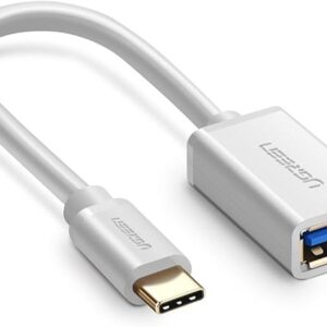 UGREEN USB-C Male To USB 3.0 A Female OTG Cable 15cm (White)