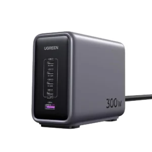 UGREEN Nexode 300W GaN USB C Charger, 5-Port Desktop Charging Station