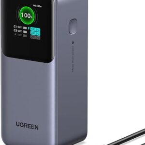 UGREEN Nexode Power Bank 20000mAh 130W Portable Charger 72Wh PD Fast Charging 3-Port USB C Battery