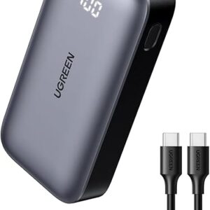 UGREEN 30W Power Bank Mini 10,000mAh Battery Pack 2-Port PD3.0 USB C+A Fast Charging