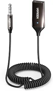UGREEN Aux to Bluetooth 5.4 Adapter 3.5mm Bluetooth Receiver
