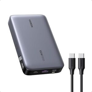 UGREEN 20000mAh 100W Power Bank, Nexode Portable Charger USB C 3-Port PD Fast Charging