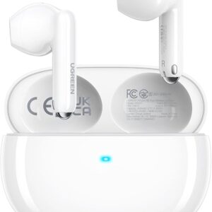 UGREEN HiTune H5 Bluetooth 5.3 Wireless Earbuds, Semi-In-Ear Headphones, 4 Microphones
