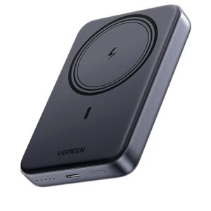 UGREEN Magnetic Power Bank,10,000mAh Wireless Portable Charger, PD 20W Fast Charging