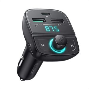 UGREEN 80910 Car Bluetooth 5.0 FM Transmitter