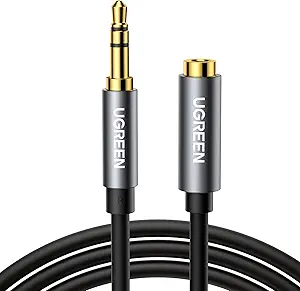 UGREEN Headphone Extension Cable 3.5mm Extension Gold Plated Aux Cable Audio Stereo Jack Male to Female TRS Cord Extender