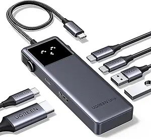 UGREEN Uno 6 in 1 USB-C Hub with 10Gbps USB-C & USB-A Data Ports 4K@60Hz HDMI