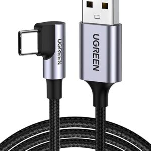 UGREEN Right Angle USB C Cable, USB A to USB C Cable 90