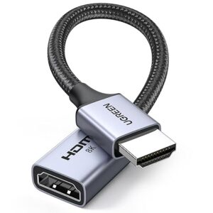 UGREEN HDMI Extender 8K HDMI Extension Cable 0.5FT Male to Female Adapter Cord 8K@60Hz 4K@240Hz 2.1 High-Speed 48Gbps