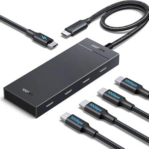 UGREEN Powered 100W 10Gbps USB C Hub - 5 in 1 Adapter with 4 USB-C, 100W PD Ports