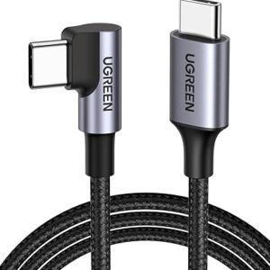 UGREEN Right Angle USB C Cable 3.3FT, 60W USB C to USB C Cable 90