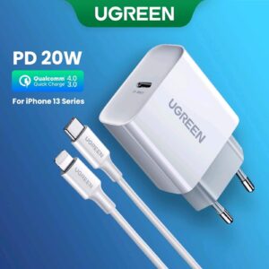 Ugreen Bundle PD20W Fast Charger with MFI cable White 50698
