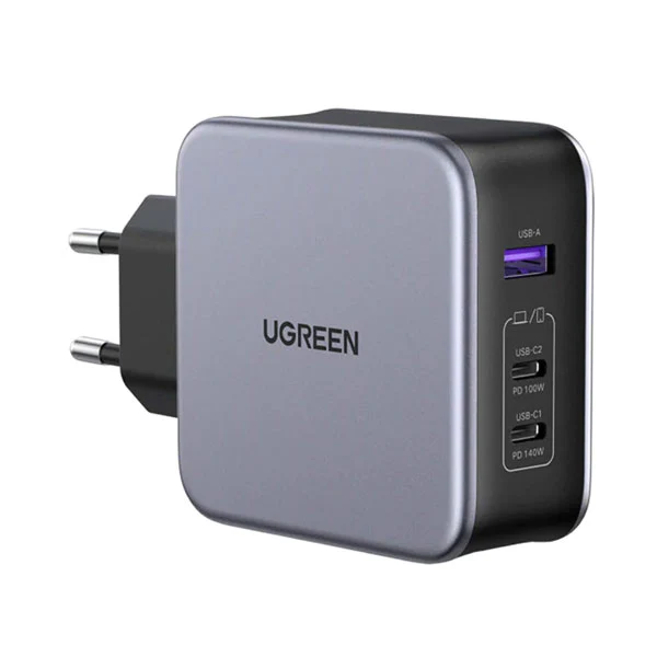 UGREEN Nexode 140W GaN USB C Laptop Charger, 3-Port PD 3.1 PPS Foldable Fast Wall Charger