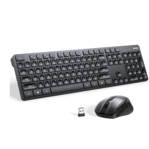 UGREEN Wireless Keyboard and Mouse Combo Ergonomic 2.4GHz Small Silent 5 DPI Levels up to 4000 for PC and Laptop Arabic