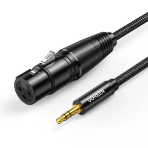Ugreen Audio Cable 3.5mm Mini Jack (Male) to XLR (Female) 1M Black - 20763