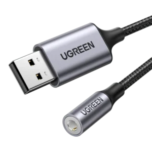 UGREEN USB to 3.5mm Audio Jack USB A Sound Card Adapter