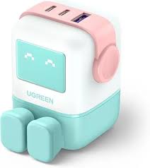 UGREEN UNO USB C Charger, 65 W USB C Power Supply, 3-Port GaN Fast Charger, LED Display, - Image 3