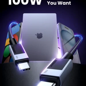 UGREEN USB-C to USB-C PD Fast Charging Cable Space Gray 2m